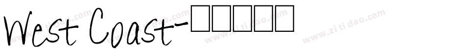 West Coast字体转换